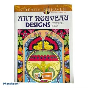 DONATED! Creative Haven Art Nouveau Coloring Book
